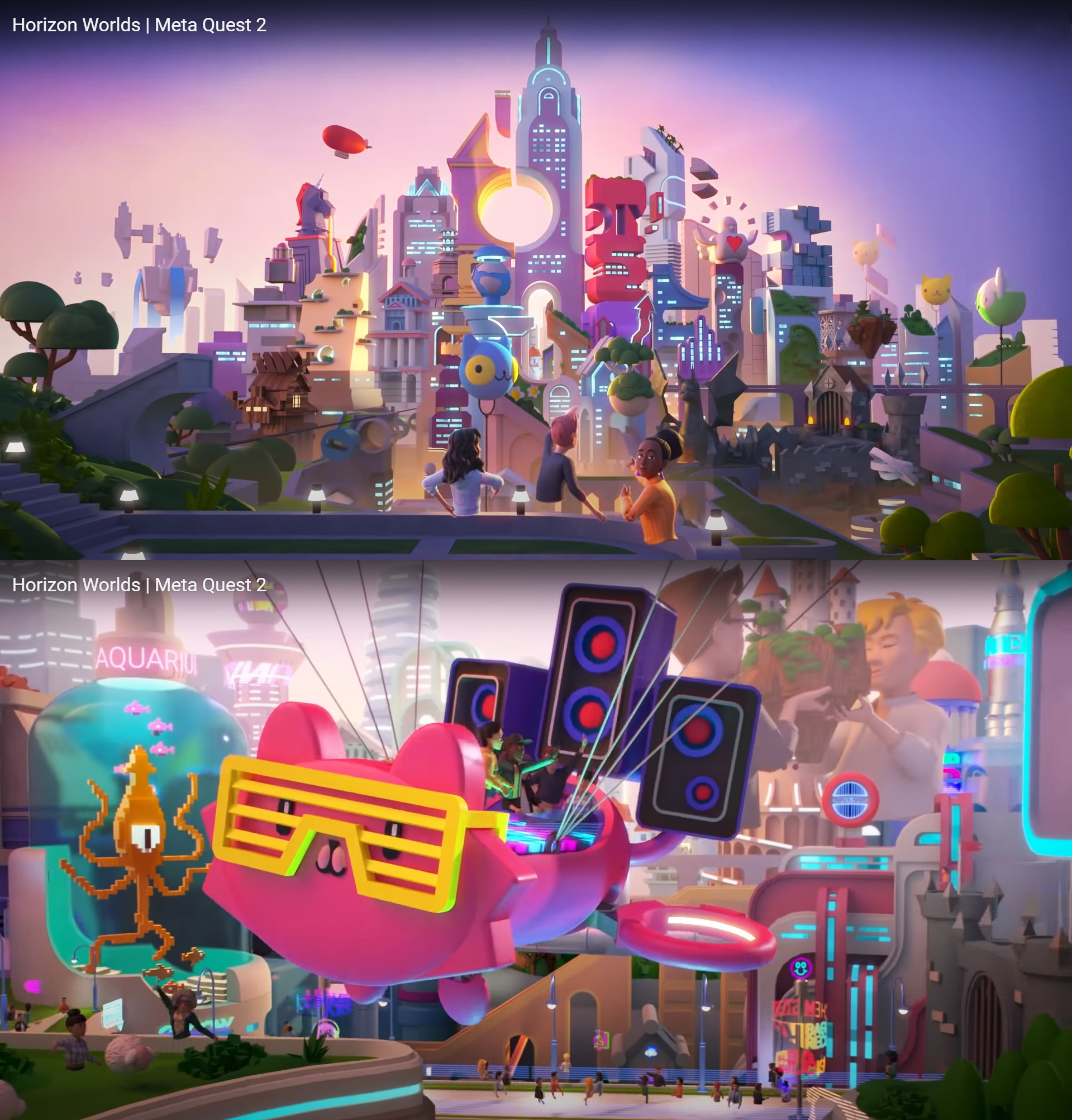 Detailed 3D rendering of a smartphone displaying the Horizon Worlds interface next to a discarded VR headset on a modern desk, illustrating the platform's mobile pivot.