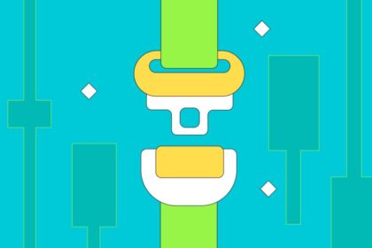 A digital cryptocurrency trader analyzing Bitcoin price charts on a smartphone while the market experiences a sharp downturn in early 2026