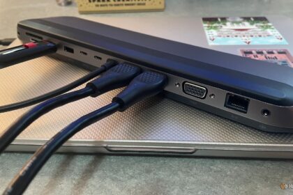 A person using a sleek holographic interface in a modern living room, emphasizing the shift from traditional file folders to AI-driven data retrieval.