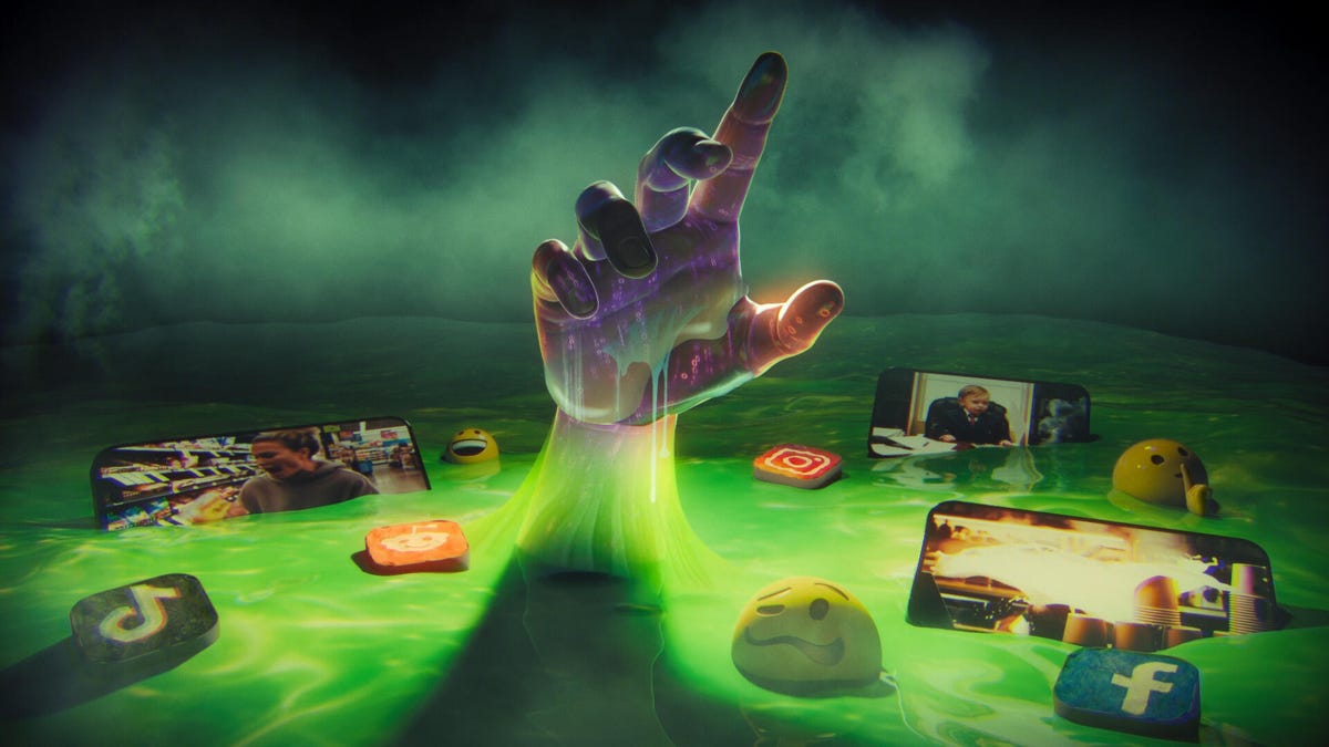 Rosanna Pansino meticulously crafting peach-flavored butter rings to debunk a viral AI-generated food video in a bright kitchen.