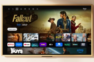 A person sitting in a minimalist home office interacting with a multi-layered AI agent interface that is autonomously organizing a complex travel itinerary.