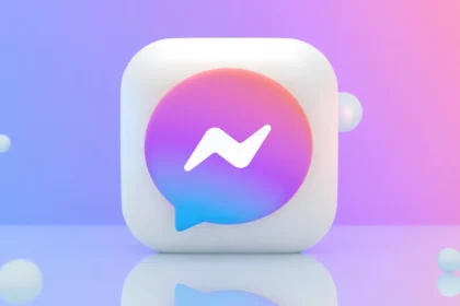 A close-up of a computer screen showing the Facebook login page as a user transitions from the discontinued Messenger web portal.